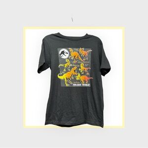 Black and Orange Dinosaur T-Shirt